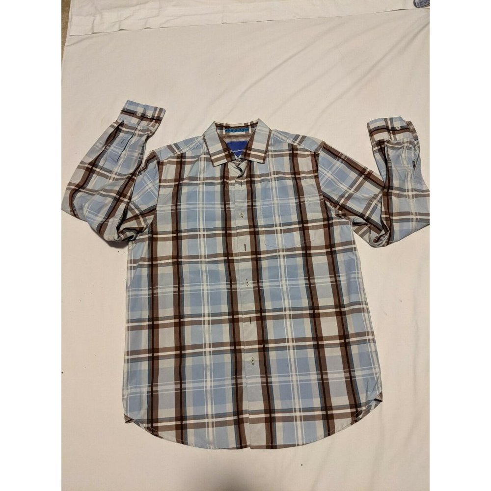 MEN'S TOMMY BAHAMA SHIRT SIZE M PLAID SHIRT